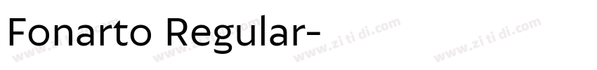 Fonarto Regular字体转换
